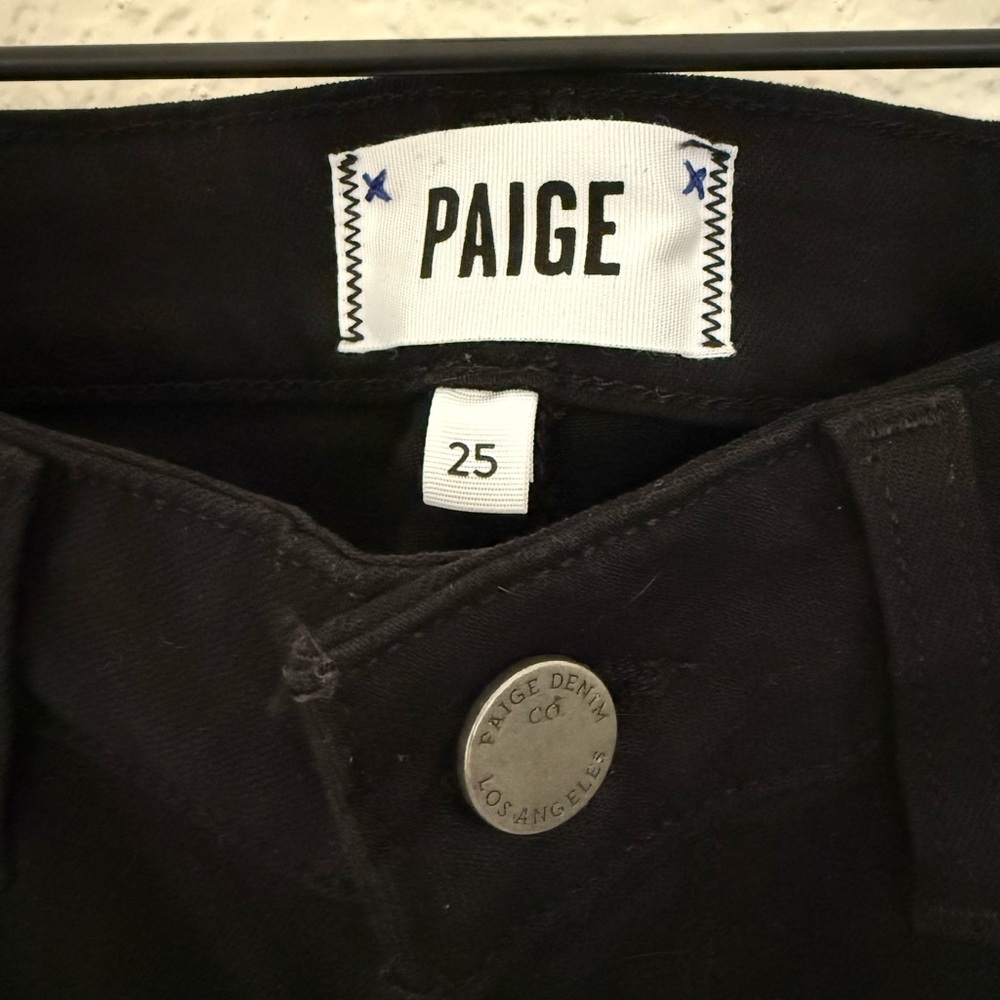 PAIGE Jeans The Rory Crop Flare Black - Picture 3 of 8